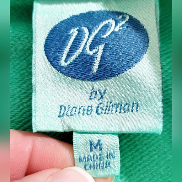 DG2 by Diane Gilman Turquoise Embellished Snap Front Jacket Shirt Women’s Medium - Picture 11 of 13